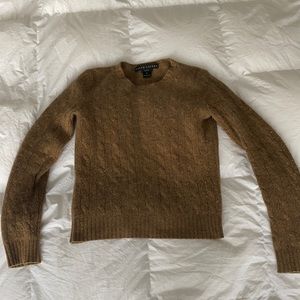 Ralph Lauren Cable Knit Cashmere Sweater Slim Fit Women’s